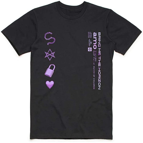 Bring Me The H0Riz0N Amo Symbols T-Shirt Black Graphic Unisex Tee Shirt