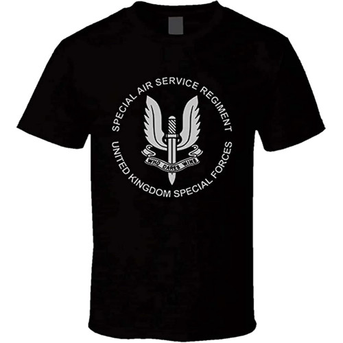 British Army SAS Special Air Service Spec Ops Forces T-Shirt Black Graphic Unisex Tee Shirt British Army SAS Special Air Service Spec Ops Forces T-Shirt Black Graphic Unisex Tee Shirt