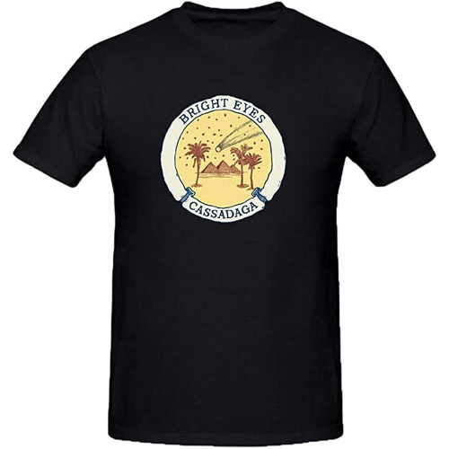 Bright Eyes Cassadaga T-Shirt Black Graphic Unisex Tee Shirt Bright Eyes Cassadaga T-Shirt Black Graphic Unisex Tee Shirt