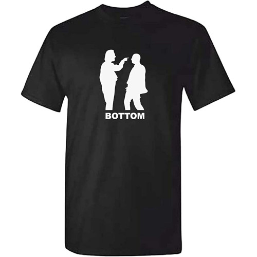 Bottom Eye Poke Rik Mayall British Tv Series T-Shirt Black Graphic Unisex Tee Shirt