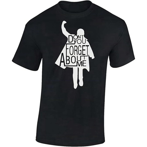 Breakfast Club Don't You Forget About Me 80S Movie T-Shirt Black Graphic Unisex Tee Shirt Breakfast Club Don't You Forget About Me 80S Movie T-Shirt Black Graphic Unisex Tee Shirt