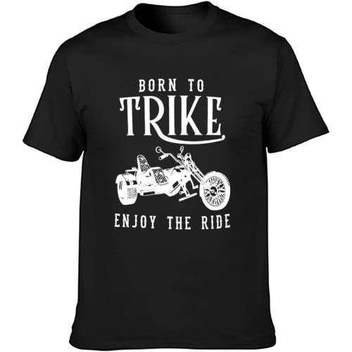 Born to Trike Trike Motorbike Trike Bike Motor Rrike T-Shirt Black Graphic Unisex Tee Shirt