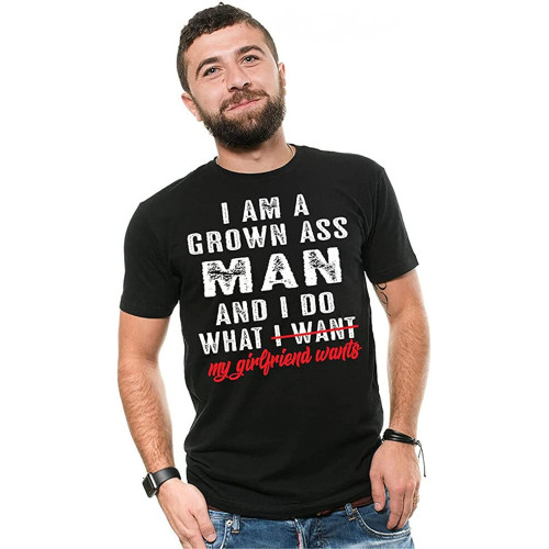 Boyfriend Birthday Gift T-Shirt Black Graphic Unisex Tee Shirt