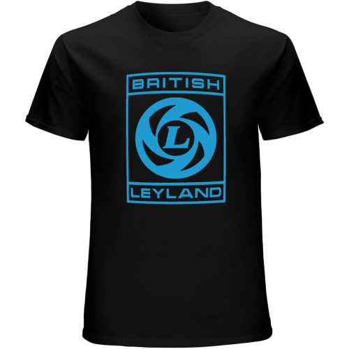 British Leyland Retro T-Shirt Black Graphic Unisex Tee Shirt British Leyland Retro T-Shirt Black Graphic Unisex Tee Shirt