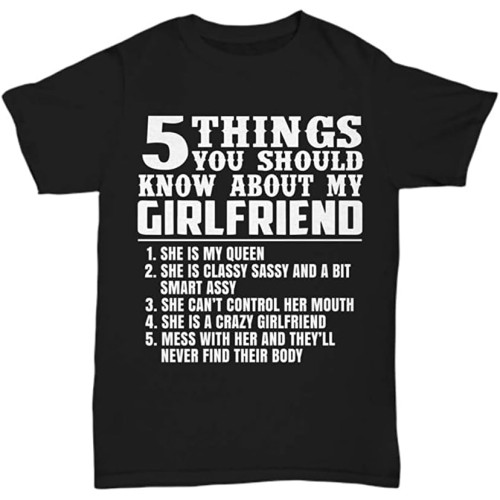 Boyfriend Fromfriend Funny Sayingfriend Boyfriend T-Shirt Black Graphic Unisex Tee Shirt