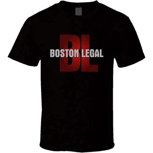 Boston Legal 2000S Tv Show Fan T-Shirt Black Graphic Unisex Tee Shirt Boston Legal 2000S Tv Show Fan T-Shirt Black Graphic Unisex Tee Shirt