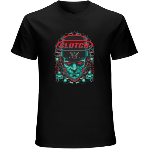 Clutch Frankenstein Men's T-Shirt Unisex Black Cotton Print Tee Shirts Clutch Frankenstein Men's T-Shirt Unisex Black Cotton Print Tee Shirts