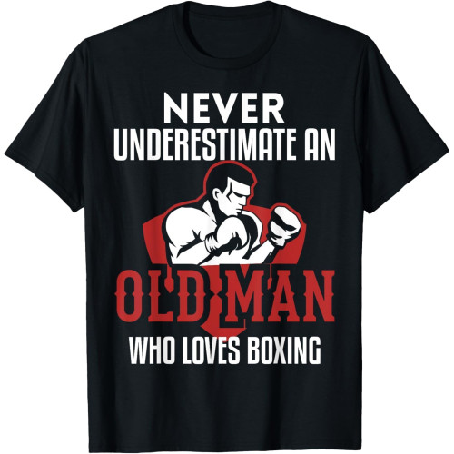 Old Man Boxing Theme T-Shirt