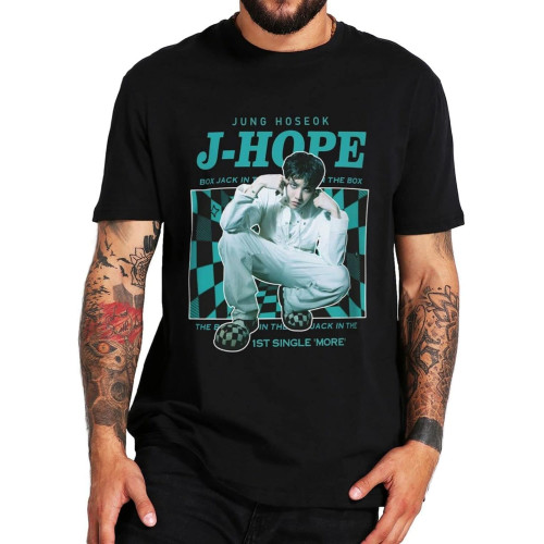 J-Hope Jack in The Box T Shirt Short Sleeve 100% Cotton Pop Singer T Shirt Round Neck Tops Plus Size J-Hope Jack in The Box T Shirt Short Sleeve 100% Cotton Pop Singer T Shirt Round Neck Tops Plus Size