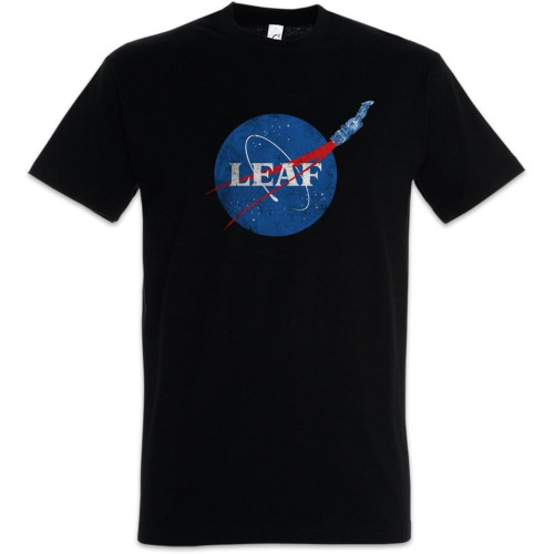 Leaf Men T-Shirt Black Size XL