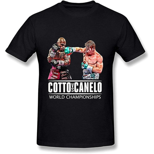 Cotto Canelo Miguel Cotto VS Canelo Alvarez World Championships O-Neck 100% Cotton Short Sleeve Unisex T-Shirt Cotto Canelo Miguel Cotto VS Canelo Alvarez World Championships O-Neck 100% Cotton Short Sleeve Unisex T-Shirt