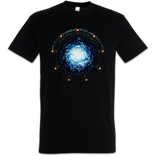 Stargate Portal T-Shirt - Movie SG-1 Atlantis TV Series Infinity Stargate T-Shirt Sizes S - 5XL Stargate Portal T-Shirt - Movie SG-1 Atlantis TV Series Infinity Stargate T-Shirt Sizes S - 5XL