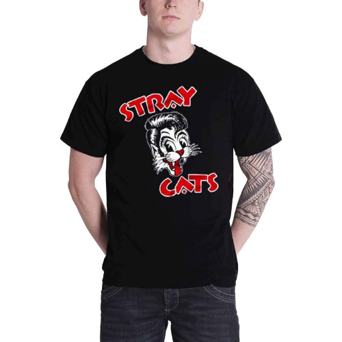 Men's Stray Cats Cat Logo T-Shirt