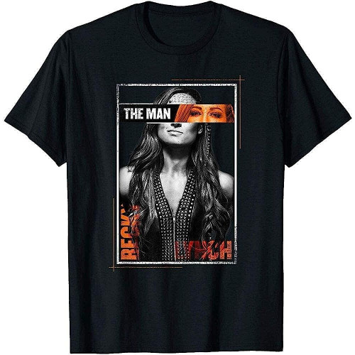 Becky Lynch The Man Photo T-Shirt Graphic Top Printed Shirt Short-Sleeve Tee Mens Colour10 Becky Lynch The Man Photo T-Shirt Graphic Top Printed Shirt Short-Sleeve Tee Mens Colour10