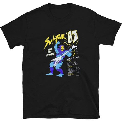 Motu Skeletor 83 Tour T-Shirt He-Man Black