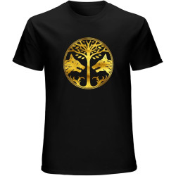 Distressed Gold Iron Banner Odern O-Neck 100% Cotton Short Sleeve Unisex T-Shirt Distressed Gold Iron Banner Odern O-Neck 100% Cotton Short Sleeve Unisex T-Shirt