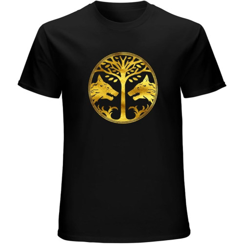 Distressed Gold Iron Banner Odern O-Neck 100% Cotton Short Sleeve Unisex T-Shirt