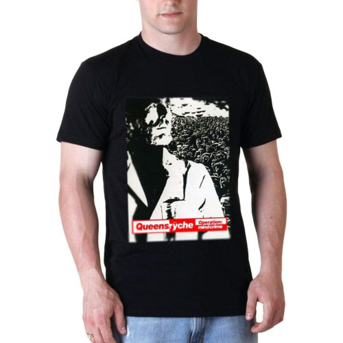 Queensryche Operation MINDCRIME TEE Black Tshirt New Men's T-Shirt Size S to 3XL Queensryche Operation MINDCRIME TEE Black Tshirt New Men's T-Shirt Size S to 3XL
