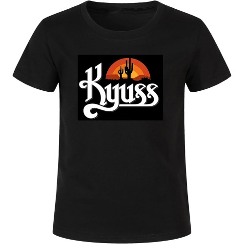 Kyuss Logo Black T-Shirt Rock T-Shirt Shirt Black S Mens