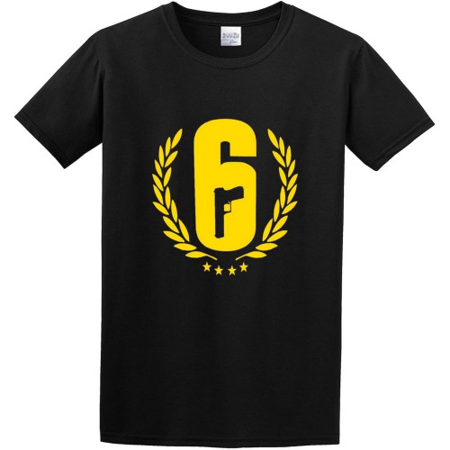 Rainbow Six Siege Graphic T-Shirt Men's Black Tee