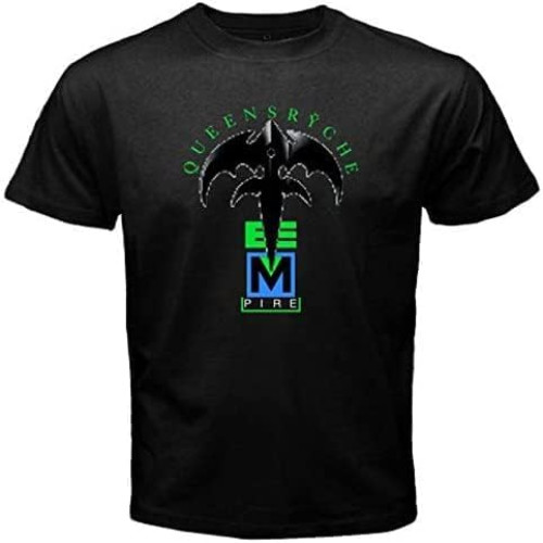 Queensryche T-Shirt Graphic Top Printed Shirt Short-Sleeve Tee Mens Queensryche T-Shirt Graphic Top Printed Shirt Short-Sleeve Tee Mens