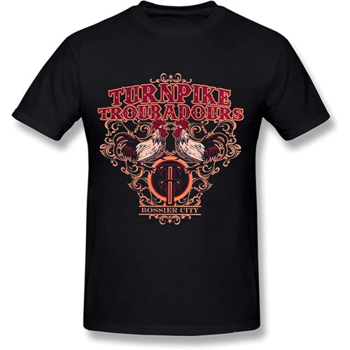 Men's Turnpike Troubadours Turnpike Troubadours T Shirt Unisex 100% Cotton Short-Sleeve T-Shirts Black Men's Turnpike Troubadours Turnpike Troubadours T Shirt Unisex 100% Cotton Short-Sleeve T-Shirts Black