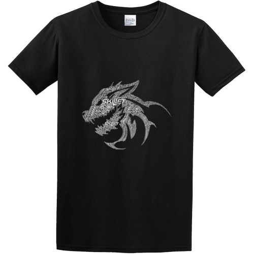 The Skillet Monster Unisex 100% Cotton Short-Sleeve T-Shirts Black The Skillet Monster Unisex 100% Cotton Short-Sleeve T-Shirts Black