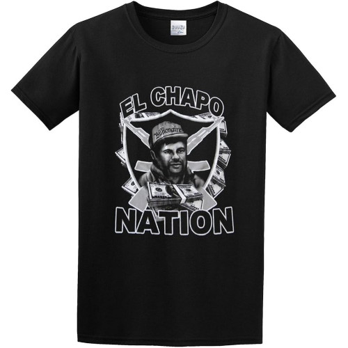 El Chapo Billionaire Unisex 100% Cotton Short-Sleeve T-Shirts Black El Chapo Billionaire Unisex 100% Cotton Short-Sleeve T-Shirts Black