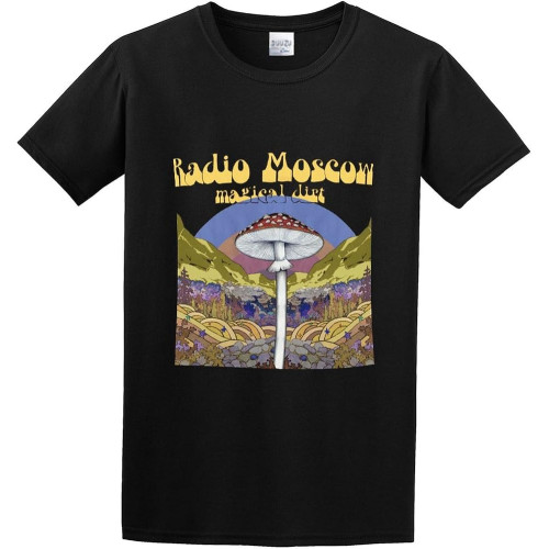 Radio Moscow Magical Dirt Fun Unisex 100% Cotton Short-Sleeve T-Shirts Black Radio Moscow Magical Dirt Fun Unisex 100% Cotton Short-Sleeve T-Shirts Black