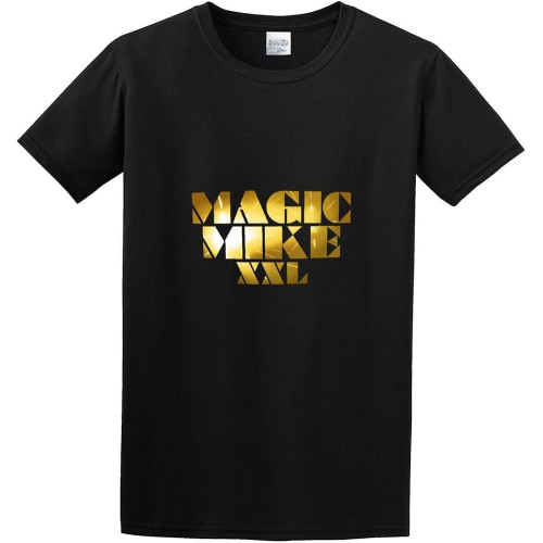 Limei Magic Mike Logo Unisex 100% Cotton Short-Sleeve T-Shirts Black