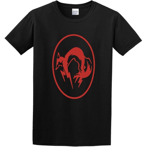 Metal Gear Solid Unisex 100% Cotton Short-Sleeve T-Shirts Black