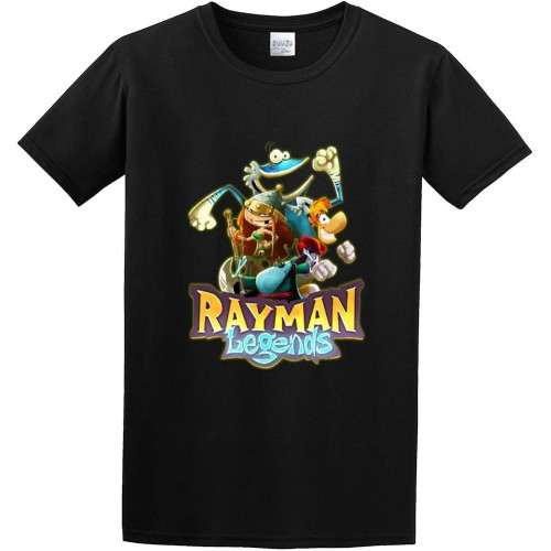 Rayman Legends Cotton Unisex 100% Cotton Short-Sleeve T-Shirts Black Rayman Legends Cotton Unisex 100% Cotton Short-Sleeve T-Shirts Black