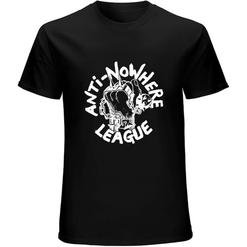 Men's Anti Nowhere League Band U.K. Subs Logo Short-Sleeve T-Shirt Black Men's Anti Nowhere League Band U.K. Subs Logo Short-Sleeve T-Shirt Black