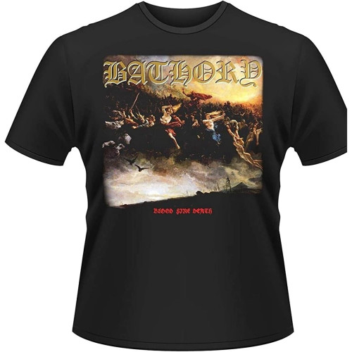Bathory Blood Fire Death Fashion Graphic Pullover Short Sleeve Top Men's O-Neck T-Shirt Unisex Pure Cotton Black Bathory Blood Fire Death Fashion Graphic Pullover Short Sleeve Top Men's O-Neck T-Shirt Unisex Pure Cotton Black