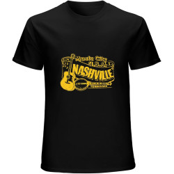 Nashville Vintage Country Music Opry Banjo Bluegrass Tennessee Grand Ole O-Neck 100% Cotton Short Sleeve Unisex T-Shirt