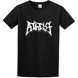 Atheist Death Metal Band Logo O-Neck 100% Cotton Short Sleeve Unisex T-Shirt