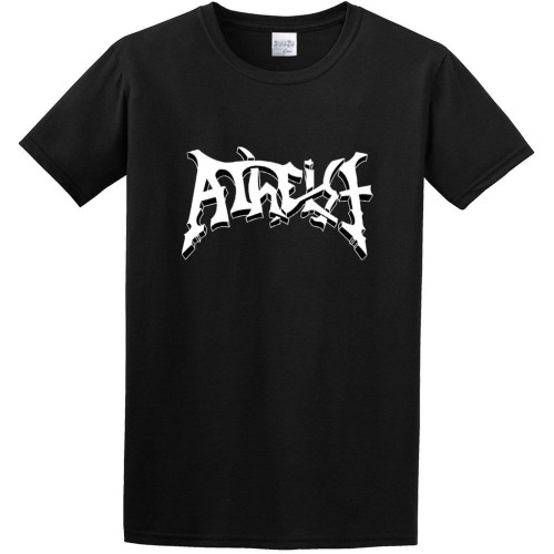 Atheist Death Metal Band Logo O-Neck 100% Cotton Short Sleeve Unisex T-Shirt Atheist Death Metal Band Logo O-Neck 100% Cotton Short Sleeve Unisex T-Shirt