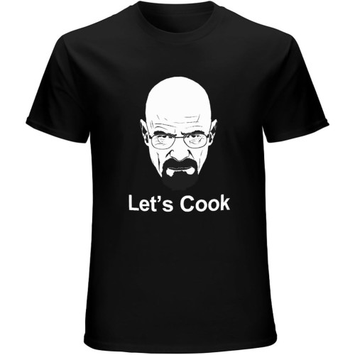 Let' Cook Walter White Breaking Bad O-Neck 100% Cotton Short Sleeve Unisex T-Shirt Let' Cook Walter White Breaking Bad O-Neck 100% Cotton Short Sleeve Unisex T-Shirt