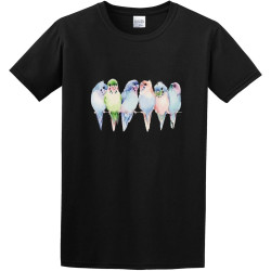 and Wildlife Birds Budgies Regular Fit O-Neck 100% Cotton Short Sleeve Unisex T-Shirt and Wildlife Birds Budgies Regular Fit O-Neck 100% Cotton Short Sleeve Unisex T-Shirt
