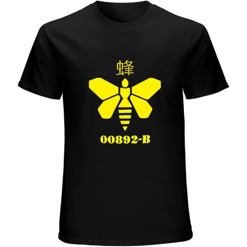 Walter White Barrel Bee Breaking Bad Inspired 00892-B O-Neck 100% Cotton Short Sleeve Unisex T-Shirt Walter White Barrel Bee Breaking Bad Inspired 00892-B O-Neck 100% Cotton Short Sleeve Unisex T-Shirt