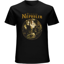 Men's NWT Fields of The Nephilim Elizium Gothic Rock Album Band Music T-Shirt Black