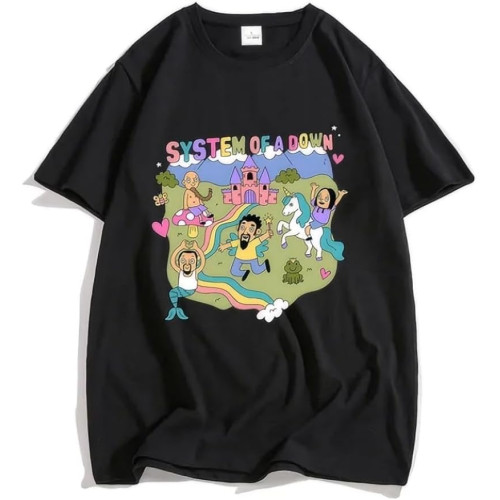 System of A Down Band T-shirt100% Cotton Soft Tee-Shirt Mens Cartoon Graphic Tshirt Male Rock Music Streetwear Tees System of A Down Band T-shirt100% Cotton Soft Tee-Shirt Mens Cartoon Graphic Tshirt Male Rock Music Streetwear Tees