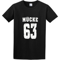 MÜCKE 63 O-Neck 100% Cotton Short Sleeve Unisex T-Shirt MÜCKE 63 O-Neck 100% Cotton Short Sleeve Unisex T-Shirt