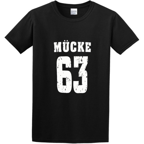 MÜCKE 63 O-Neck 100% Cotton Short Sleeve Unisex T-Shirt MÜCKE 63 O-Neck 100% Cotton Short Sleeve Unisex T-Shirt