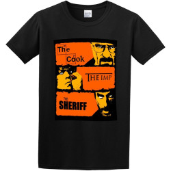 Breaking Bad Walter The Cook The Imp The Sheriff O-Neck 100% Cotton Short Sleeve Unisex T-Shirt
