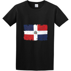Dominican Republic Grunge Style Flag O-Neck 100% Cotton Short Sleeve Unisex T-Shirt Dominican Republic Grunge Style Flag O-Neck 100% Cotton Short Sleeve Unisex T-Shirt