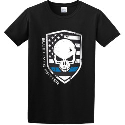 Grossbull Blue Lives Matter Police Thin Blue Line O-Neck 100% Cotton Short Sleeve Unisex T-Shirt Grossbull Blue Lives Matter Police Thin Blue Line O-Neck 100% Cotton Short Sleeve Unisex T-Shirt