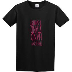 This is My Handstand : Junior Fit Basic Fine O-Neck 100% Cotton Short Sleeve Unisex T-Shirt This is My Handstand : Junior Fit Basic Fine O-Neck 100% Cotton Short Sleeve Unisex T-Shirt