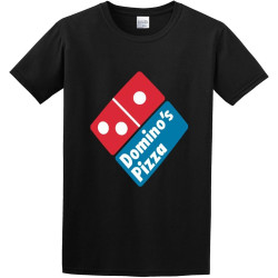 Domino' Pizza Logo Catering O-Neck 100% Cotton Short Sleeve Unisex T-Shirt Domino' Pizza Logo Catering O-Neck 100% Cotton Short Sleeve Unisex T-Shirt