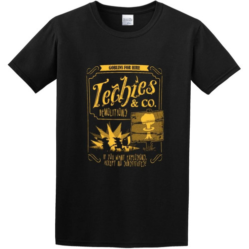 Dota Parody Techies O-Neck 100% Cotton Short Sleeve Unisex T-Shirt Dota Parody Techies O-Neck 100% Cotton Short Sleeve Unisex T-Shirt